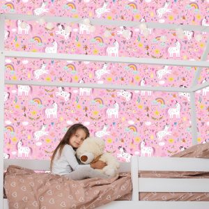 Papier Peint Pour Les Enfants - Licornes Colorées Magiques – Image 7