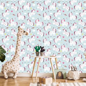 Papier Peint Pour Les Enfants - Belles Licornes – Image 5