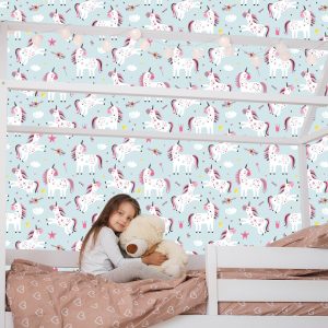 Papier Peint Pour Les Enfants - Belles Licornes – Image 7