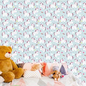 Papier Peint Pour Les Enfants - Belles Licornes – Image 6