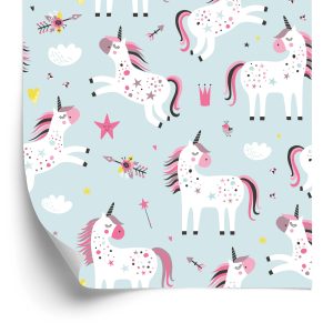 Papier Peint Pour Les Enfants - Belles Licornes – Image 2