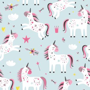 Papier Peint Pour Les Enfants - Belles Licornes – Image 1
