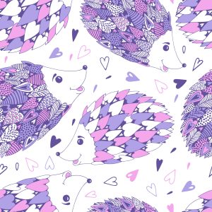 Papier Peint Pour Les Enfants Animaux De La Forêt Colorée Du Coeur – Image 1