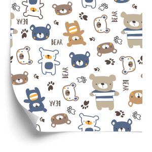 Papier Peint Ours Animaux Colorés – Image 2