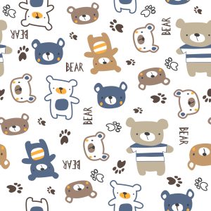 Papier Peint Ours Animaux Colorés – Image 1