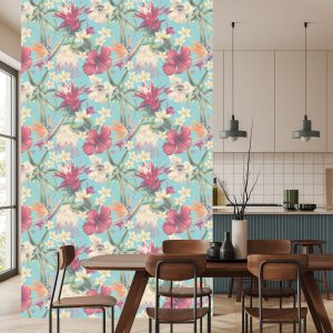 Papier Peint Plantes Tropicales Aux Pastels – Image 4