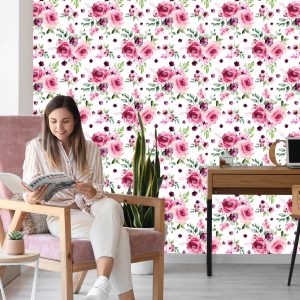 Papier Peint Roses Colorées – Image 7