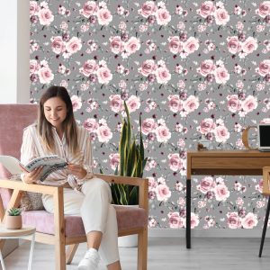 Papier Peint Fleurs À La Mode Roses – Image 7