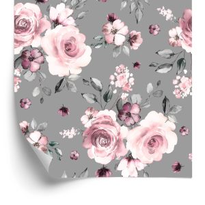 Papier Peint Fleurs À La Mode Roses – Image 2