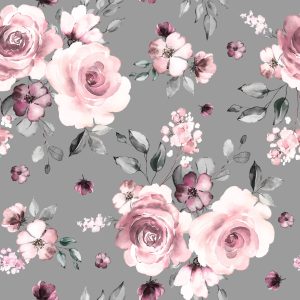 Papier Peint Fleurs À La Mode Roses – Image 1