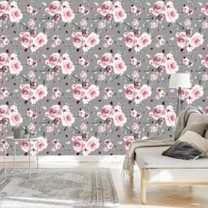Papier Peint Fleurs À La Mode Roses – Image 3