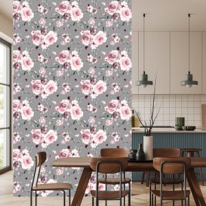 Papier Peint Fleurs À La Mode Roses – Image 4