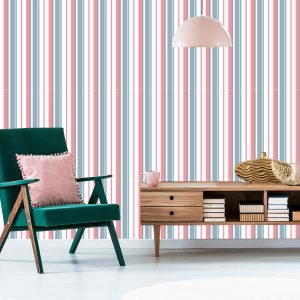 Papier Peint Rayures Verticales Colorées Pour Un Salon Une Chambre – Image 6