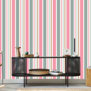 Papier Peint Rayé 3D Moderne Pour La Chambre À Coucher Du Salon – Image 5