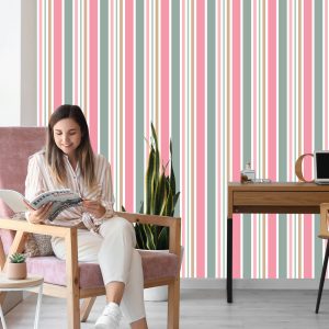 Papier Peint Rayé 3D Moderne Pour La Chambre À Coucher Du Salon – Image 7