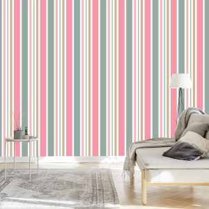 Papier Peint Rayé 3D Moderne Pour La Chambre À Coucher Du Salon – Image 3