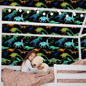 Papier Peint Dinosaures Colorés Pour Garçons – Image 7