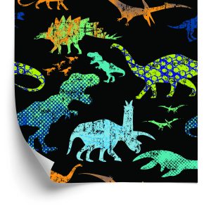 Papier Peint Dinosaures Colorés Pour Garçons – Image 2
