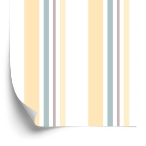 Papier Peint Dans Le Bureau De Salon À Rayures Verticales Classiques – Image 2