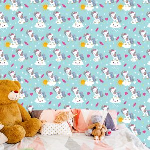 Papier Peint Pour Les Enfants - Belles Licornes Endormies – Image 6