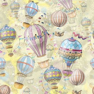 Papier Peint Ballons Aux Couleurs Pastel – Image 1