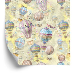 Papier Peint Ballons Aux Couleurs Pastel – Image 2