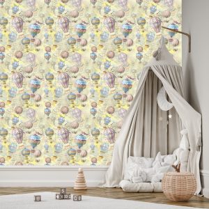 Papier Peint Ballons Aux Couleurs Pastel – Image 3