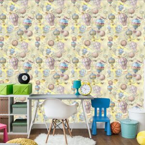 Papier Peint Ballons Aux Couleurs Pastel – Image 4