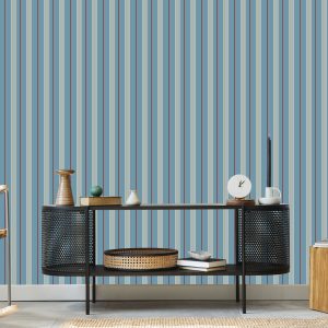 Papier Peint Avec Des Rayures Verticales Classiques Pour Le Bureau Du Salon – Image 5