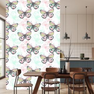 Papier Peint Mur Pour Chambre D'enfant Papillons Colorés – Image 4