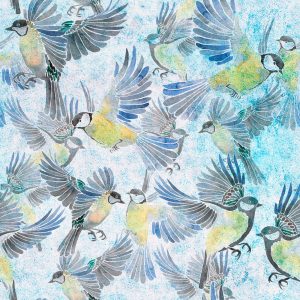 Papier Peint Mésange Volante – Image 1