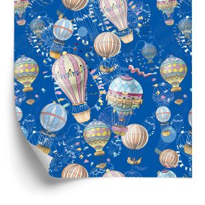 Papier Peint Ballons Avec Un Fond Bleu – Image 2