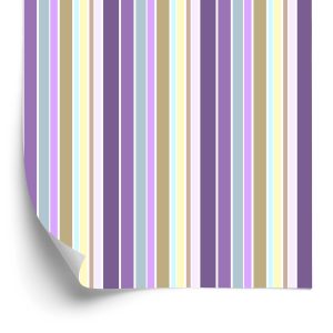 Papier Peint Une Chambre De Salon À Rayures Verticales Colorées – Image 2