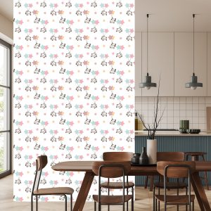 Papier Peint Pour Les Enfants - Étoiles Et Pandas – Image 4