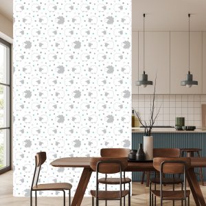 Papier Peint Moutons Sur Fond De Coeurs – Image 4