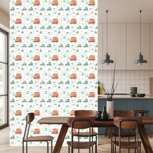 Papier Peint Pour Les Enfants, Des Voitures De Style Scandinave – Image 4