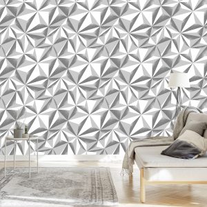 Papier Peint Géométrique - Effet 3D – Image 3