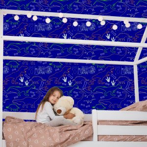 Papier Peint Pour Les Enfants Dinosaures Animaux Colorés – Image 7