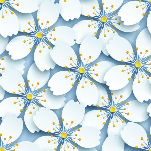 Papier Peint Fleurs De Nature Optique 3D Pour Le Salon – Image 1