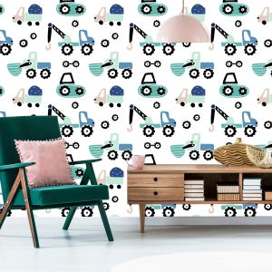 Papier Peint Machines Sur Fond Clair – Image 6