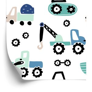 Papier Peint Machines Sur Fond Clair – Image 2