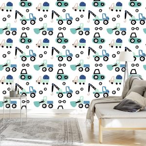 Papier Peint Machines Sur Fond Clair – Image 3