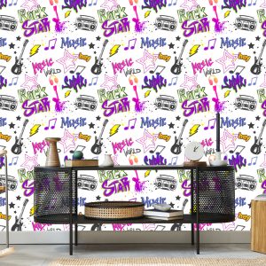 Papier Peint Graffitis Musicaux – Image 5
