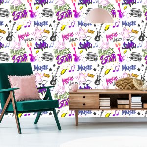 Papier Peint Graffitis Musicaux – Image 6