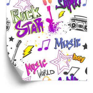 Papier Peint Graffitis Musicaux – Image 2