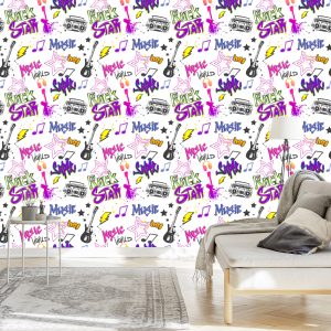Papier Peint Graffitis Musicaux – Image 3