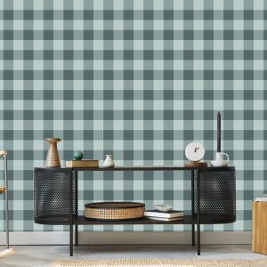 Papier Peint Check À La Mode Dans Les Tons De Gris – Image 5