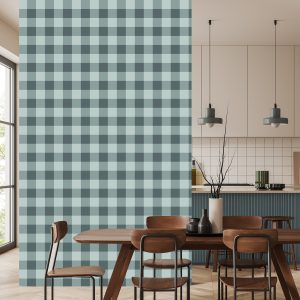 Papier Peint Check À La Mode Dans Les Tons De Gris – Image 4