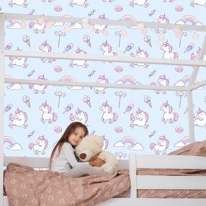 Papier Peint Pour Les Enfants - Licornes Magiques – Image 7