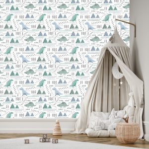 Papier Peint Pour Les Dinosaures Boy Mountain Tree – Image 3